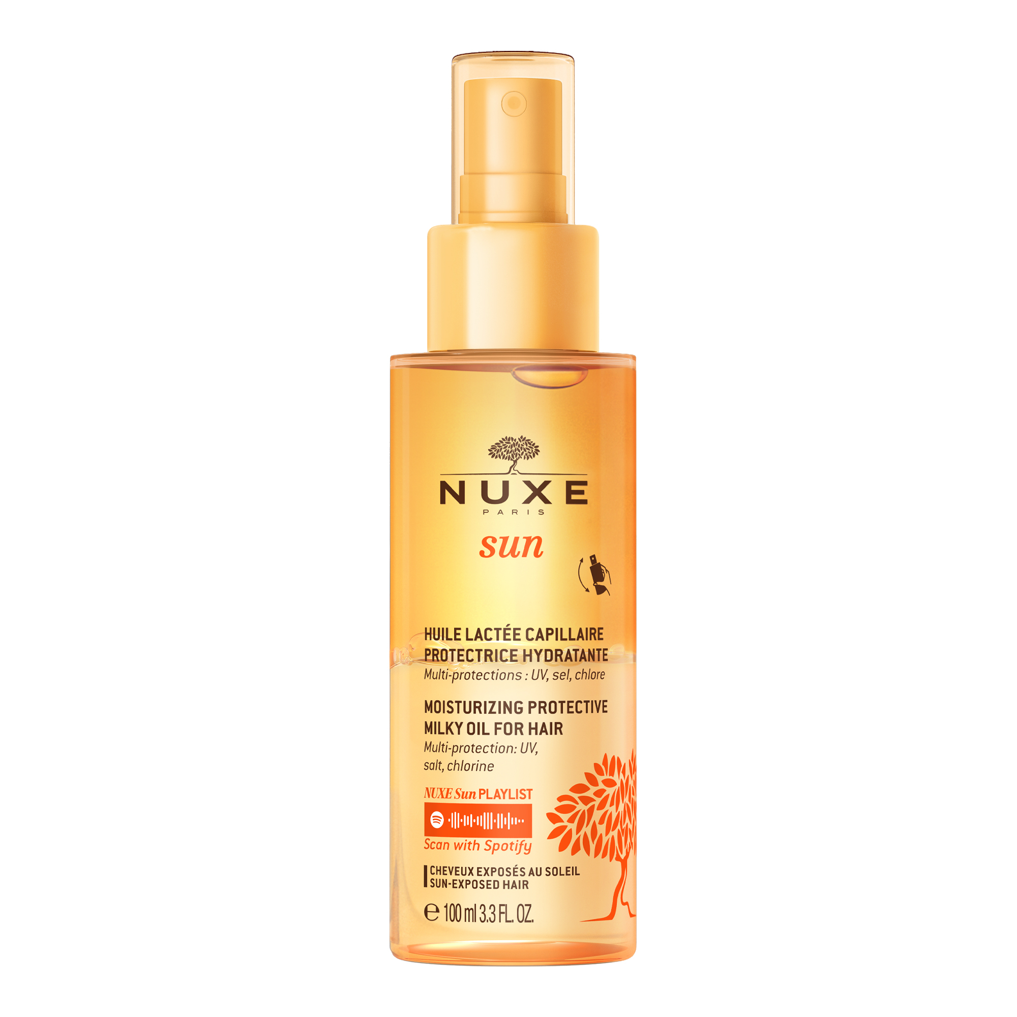 Nuxe Sun - Olio Latte Protettivo Per Capelli 100 ml
