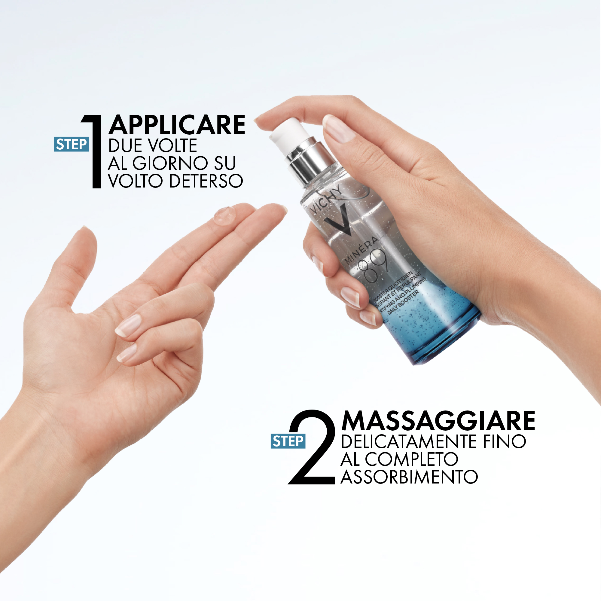 Vichy Minéral 89 - Booster Quotidiano Con Acido Ialuronico Fortificante E Rimpolpante 75ml