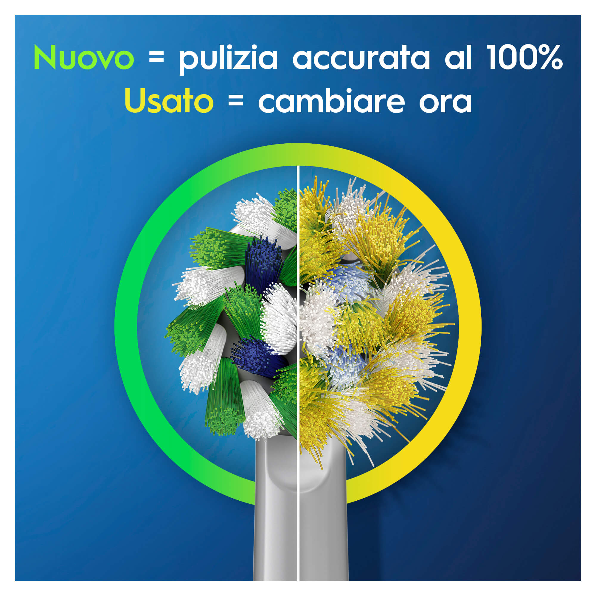 Oral-B Spazzolino Elettrico Ricaricabile Blu Pro3 3000, 2 Testine, 1 Spazzolino