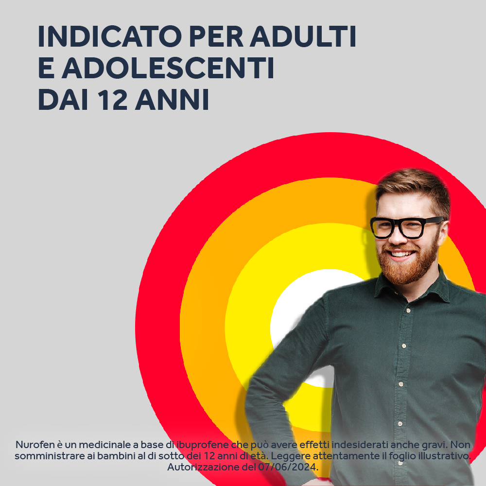 NUROFEN 200MG 24 CPR antinfiammatorio e antidolorifico contro febbre, mal di testa, mal di denti e dolori muscolari 