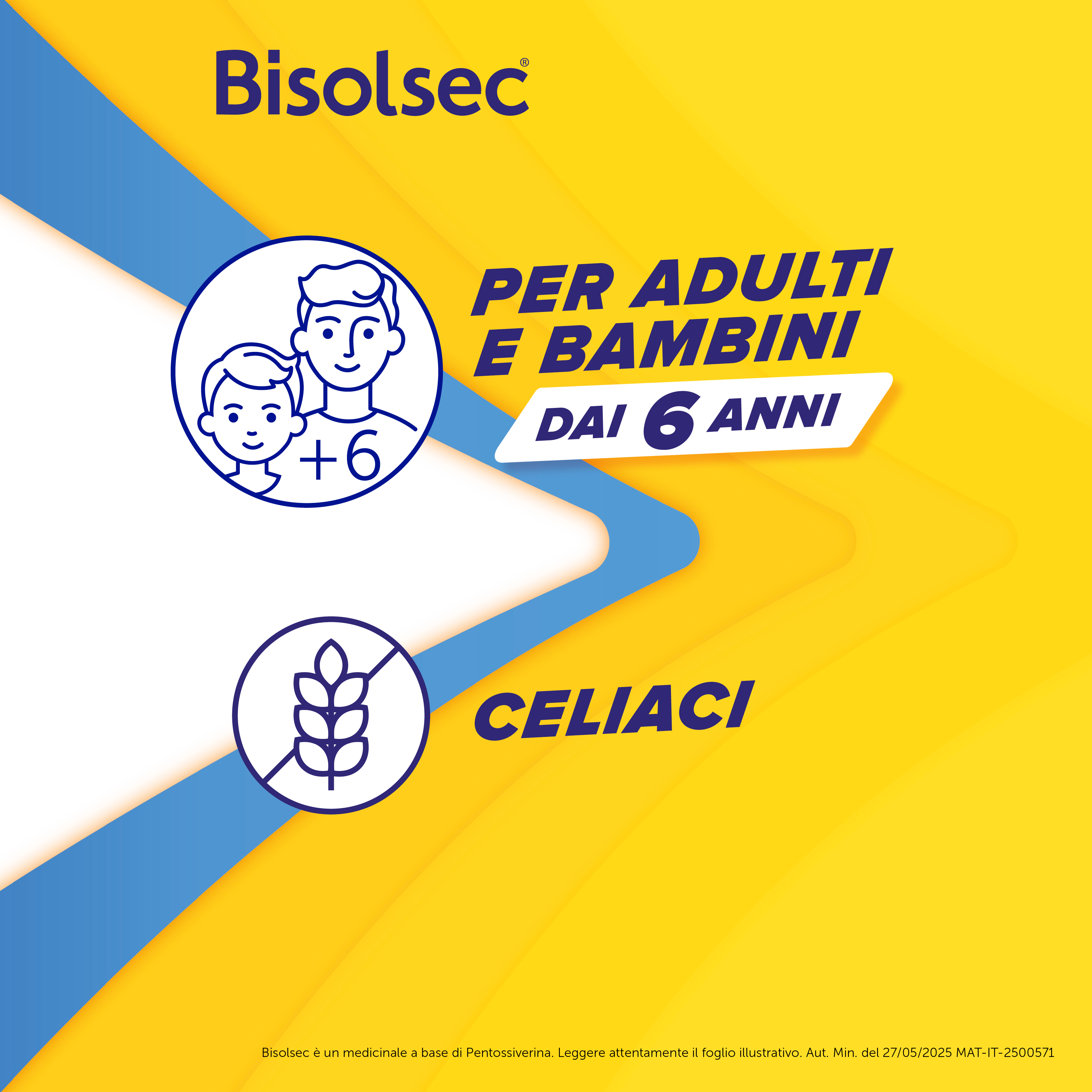 Bisolsec 2,13 mg/ml Soluzione Orale 190 ml - Sciroppo Sedativo Per Tosse Secca Adulti E Bambini (6+)