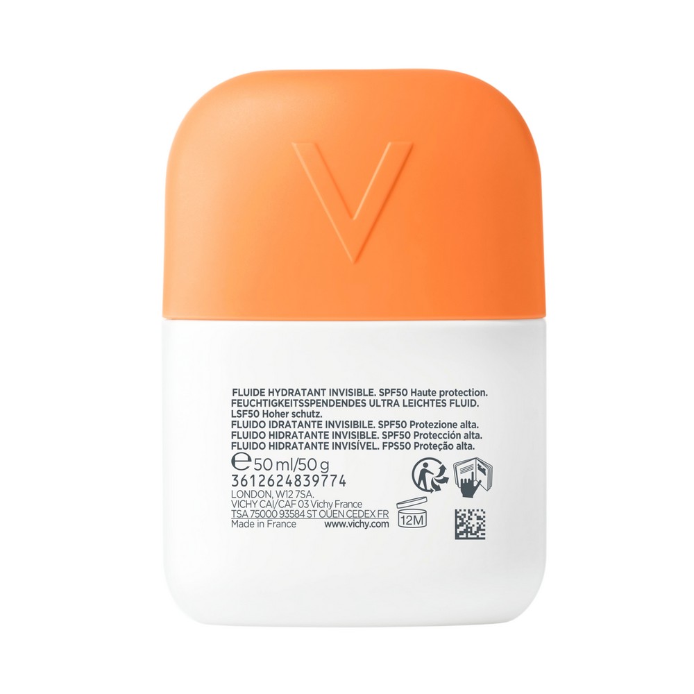 Vichy Capital Soleil UV Aqua SPF50 - Fluido Idratante Invisibile Viso 50 ml