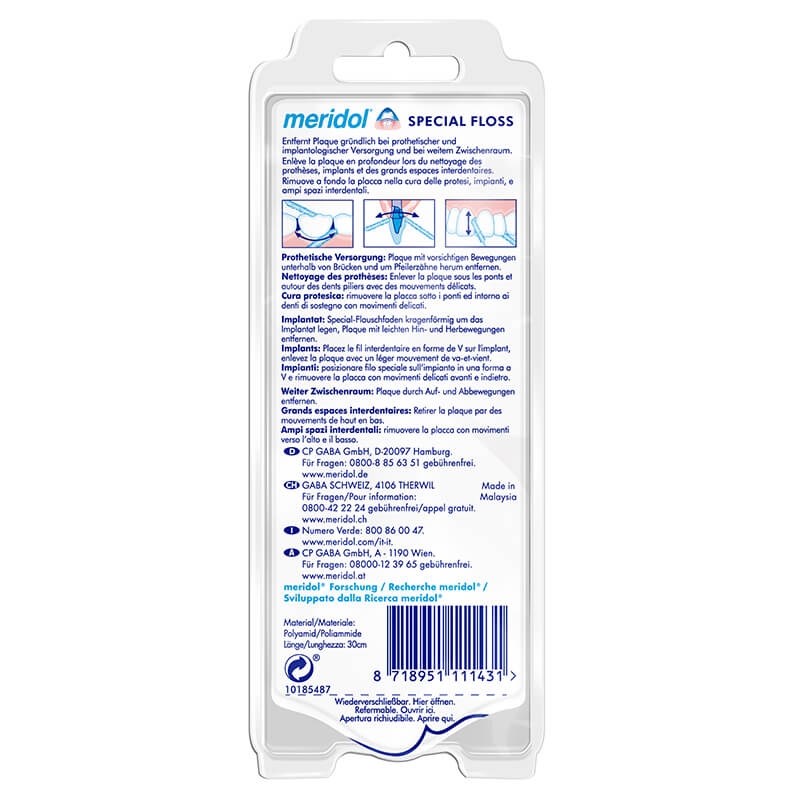 MERIDOL SPECIAL FLOSS FILO INTERDENTALE 50 FILI 