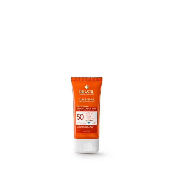 Rilastil Sun System Crema Solare Vellutata Viso SPF50+ 50mL