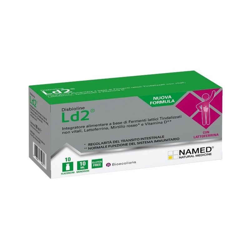 Named - Disbioline LD2 - Integratore Per La Regolarità Intestinale 10 Flaconcini