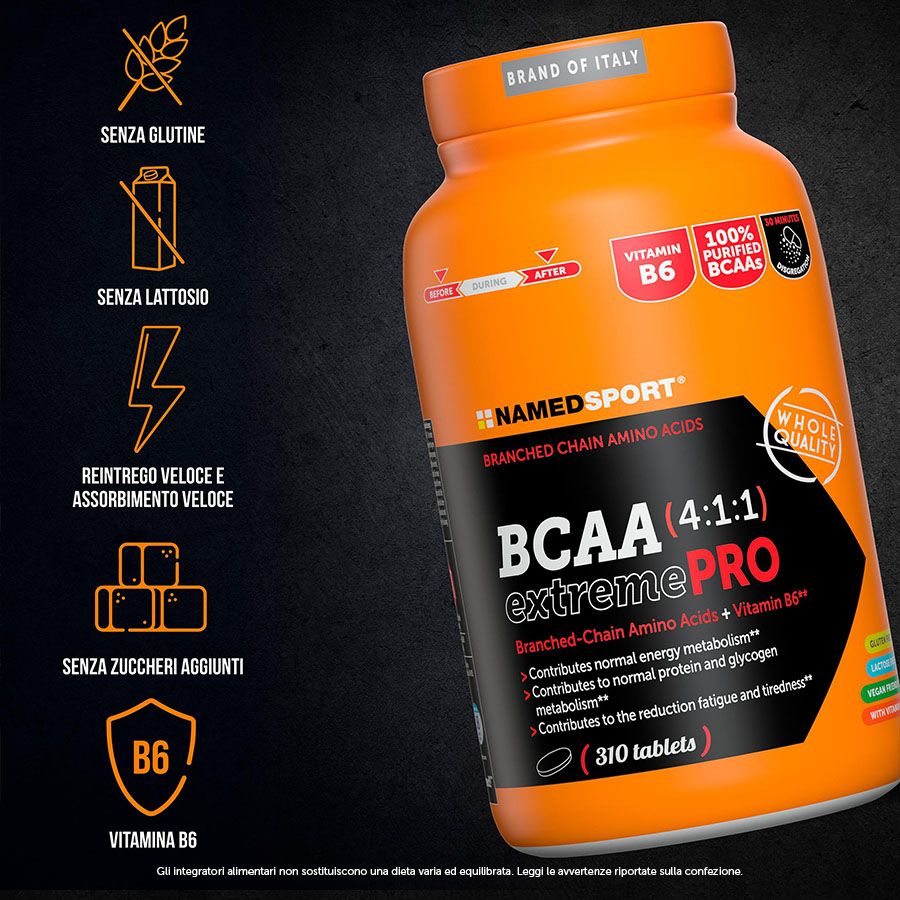 Named Sport - BCAA 4:1:1 ExtremePro 310 Compresse - Integratore Di Aminoacidi