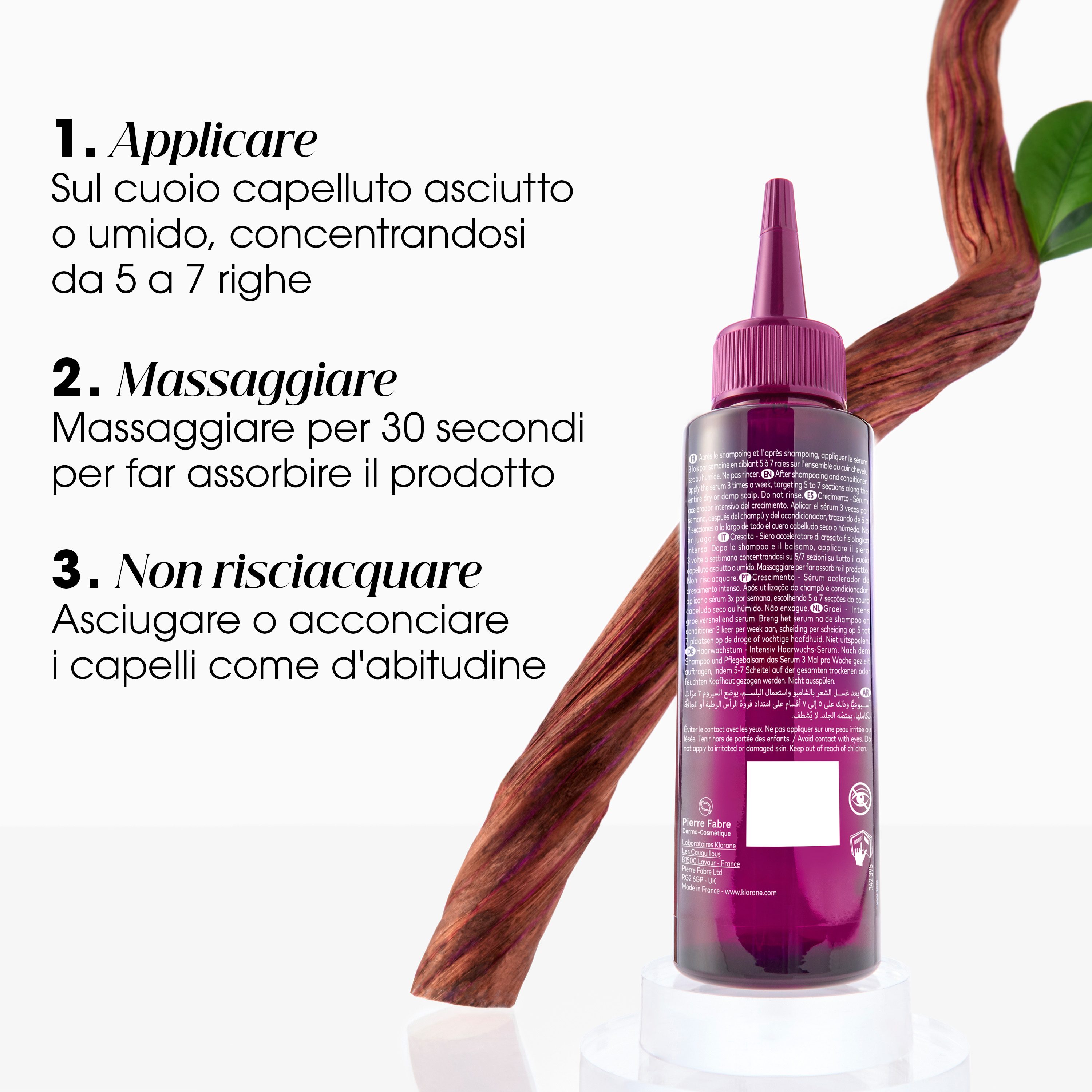 Klorane - Crescita - Siero Acceleratore Intensivo Di Crescita Fisiologica Alla Chinina 100 ml