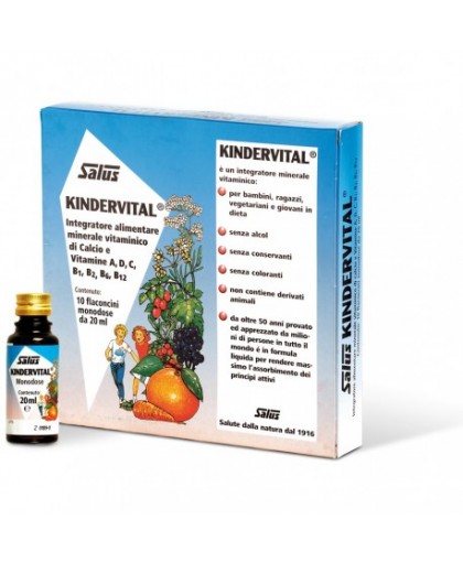 Salus Kindervital Integratore 10 Flaconcini Monodose da 10 ml