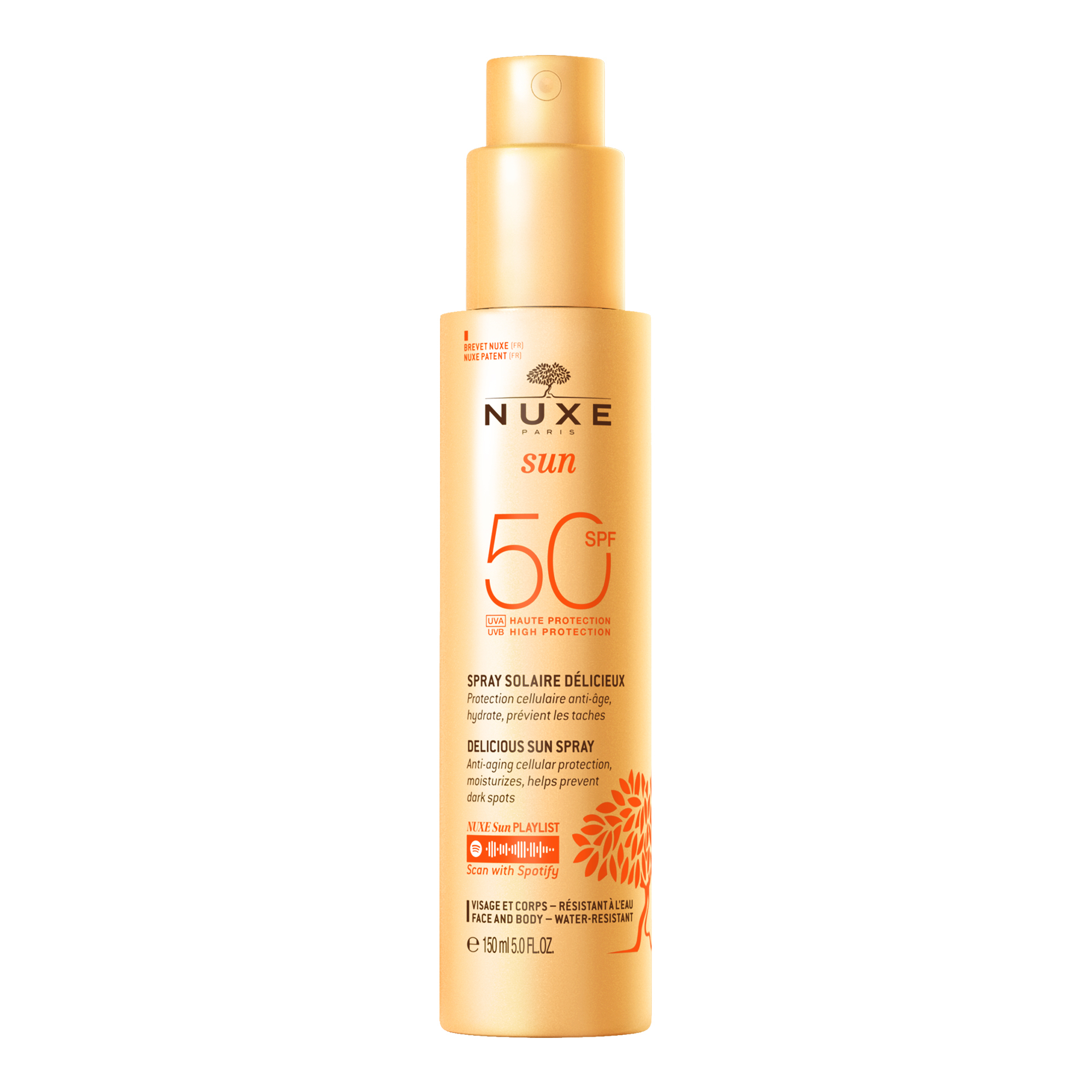Nuxe Sun - Spray Solare Alta Protezione SPF50 Viso E Corpo 150 ml