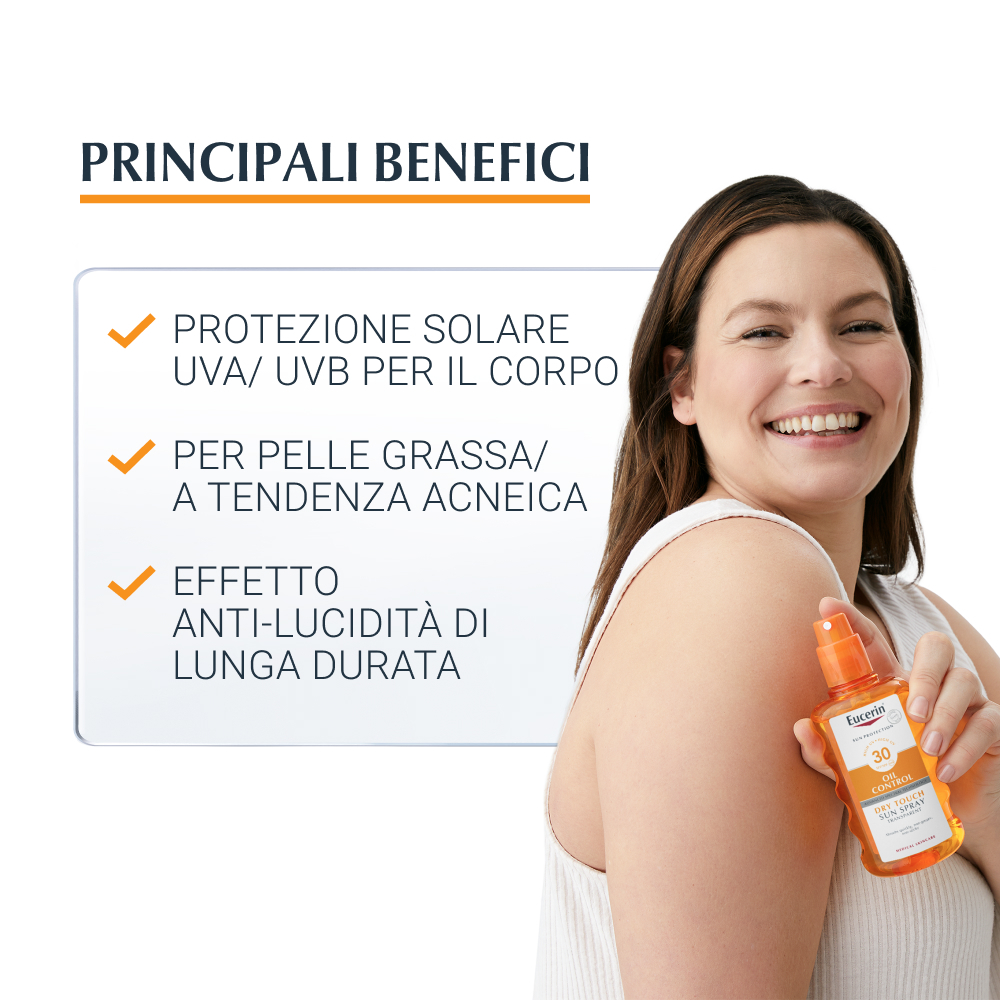 Eucerin Sun Spray Solare Trasperente Corpo SPF30 200mL
