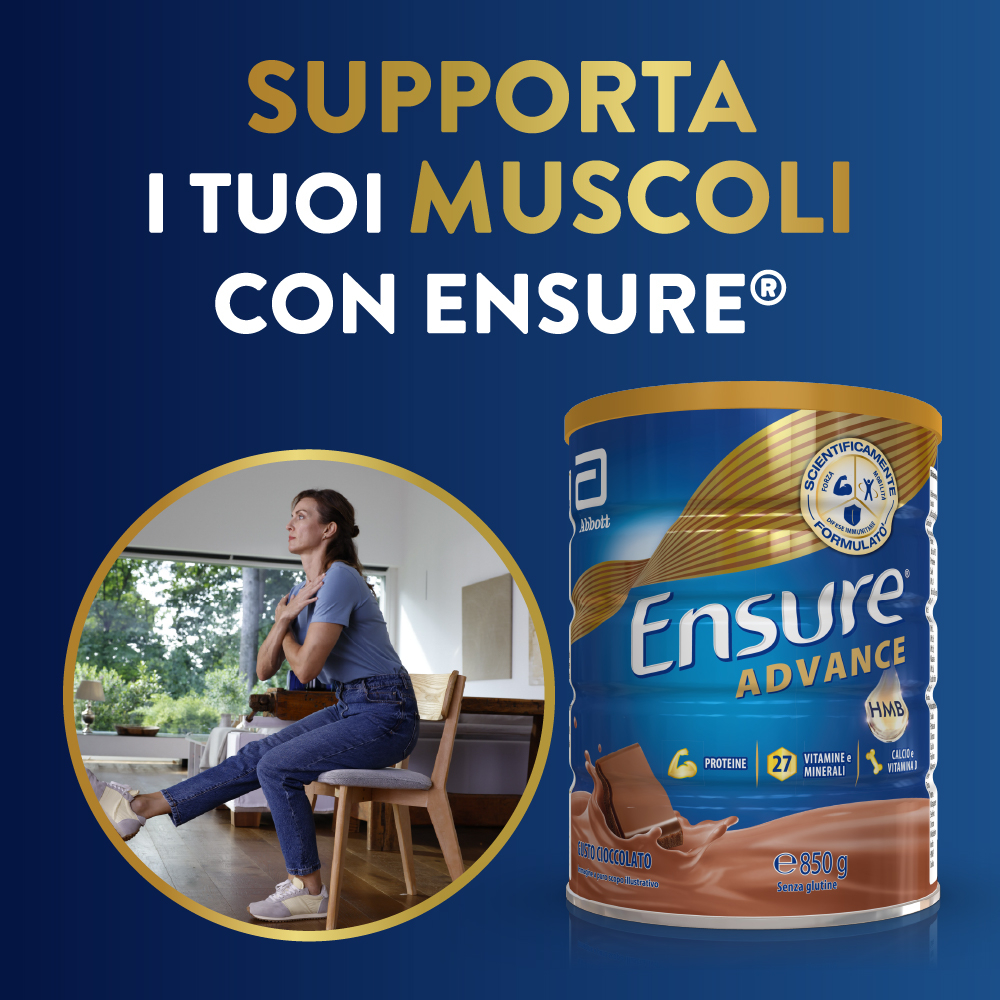 Ensure Advance Ciocclato 850 g Polvere - Integratore Di Vitamine E Minerali