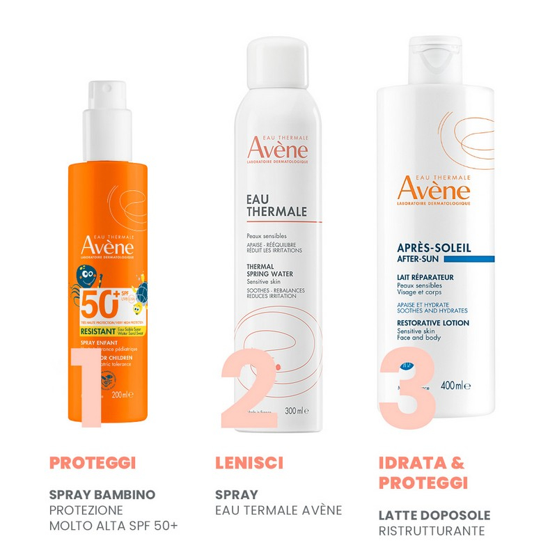 Avène - Eau Thermale - Spray Bambino SPF50+ Protezione Solare Molto Alta 200 ml