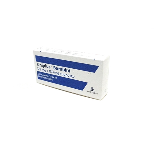 Uniplus Bambini 125mg+150mg Propifenazone 10 Supposte
