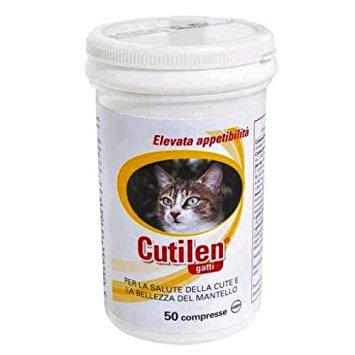 Trebifarma Cutilen Gatti Integratore Salute e Bellezza Del Mantello 50 Compresse