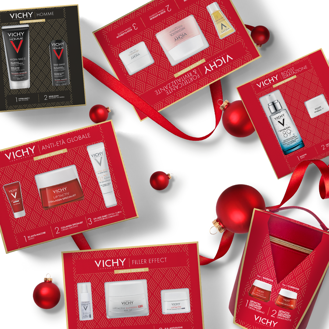 Vichy Cofanetto Regalo Natale Liftactiv B3 Anti-macchie Siero 5 ml + Liftactiv Collagen Specialist Crema Giorno 50 ml + Uv-age Daily Spf50+ 15 ml
