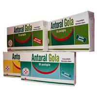 Antoral Gola 5 mg Tibenzonio ioduro 20 Pastiglie Senza Zucchero Menta