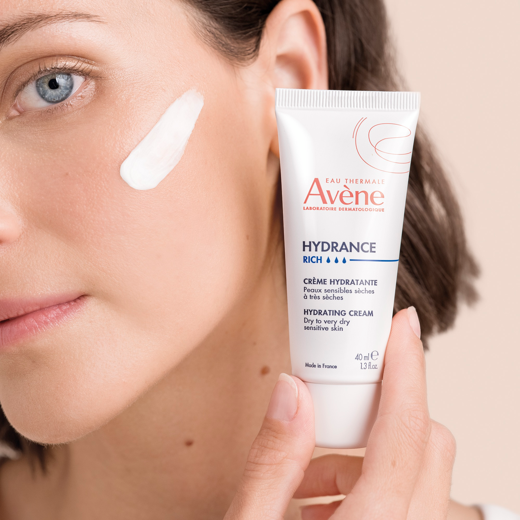 Eau Thermale Avène Hydrance Crema Idratante Ricca, 24h  Idratazione, con Acqua termale, Pelle secca e molto secca, 40ml 