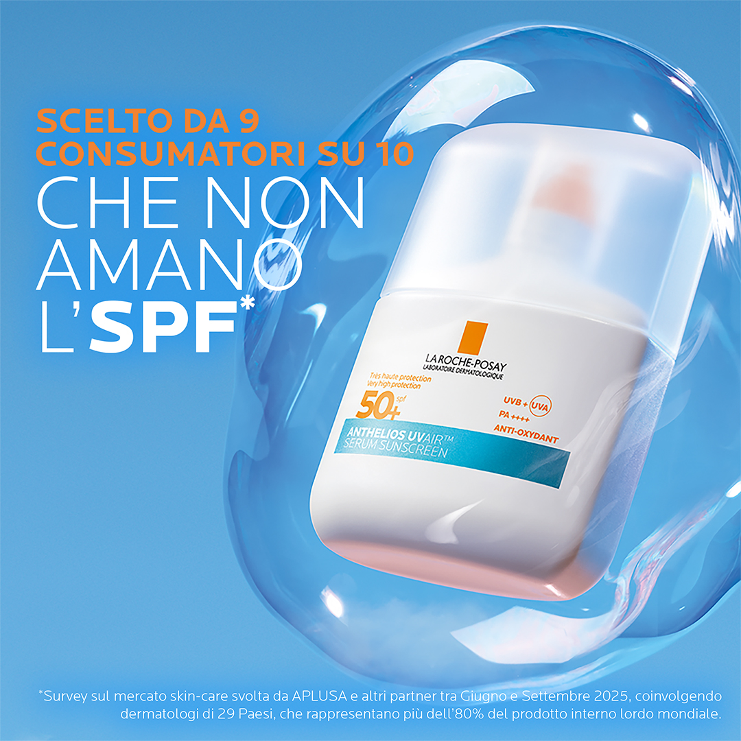 La Roche-Posay Anthelios Uvair Serum Sunscreen - Siero Solare Invisibile SPF50+ Viso 50 ml