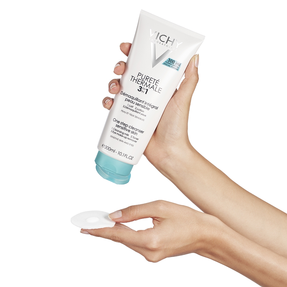 Vichy Purete Thermale Struccante Integrale 3in1 per pelle e occhi sensibili 300 ml
