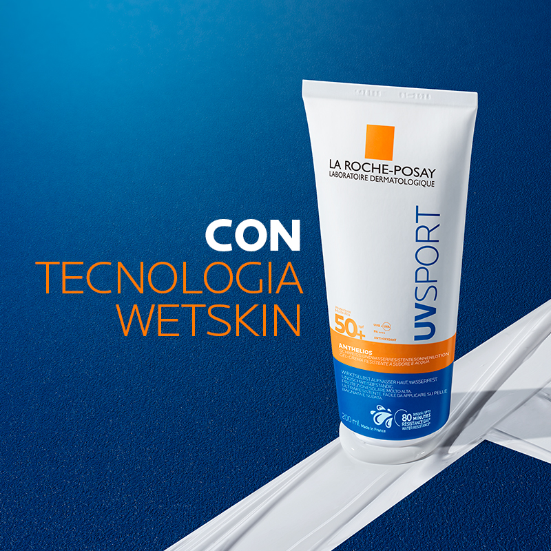 La Roche-Posay Anthelios Uvsport Gel-Crema - Protezione Solare SPF50+ Viso E Corpo 200 ml