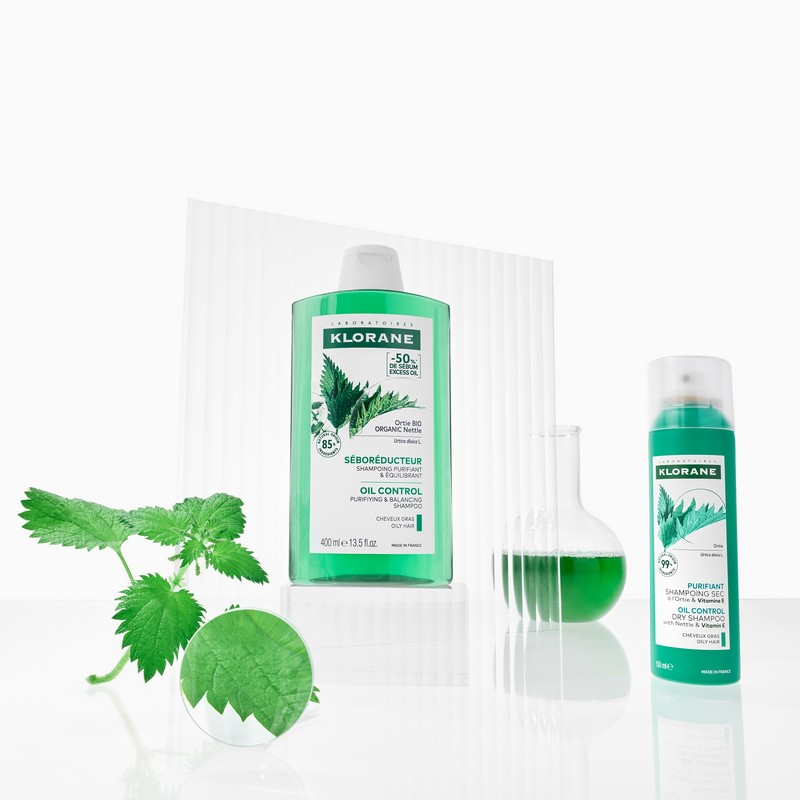 Klorane - Shampoo Seboriduttore all'Ortica purificante ed equilibrante, capelli grassi - 400ml