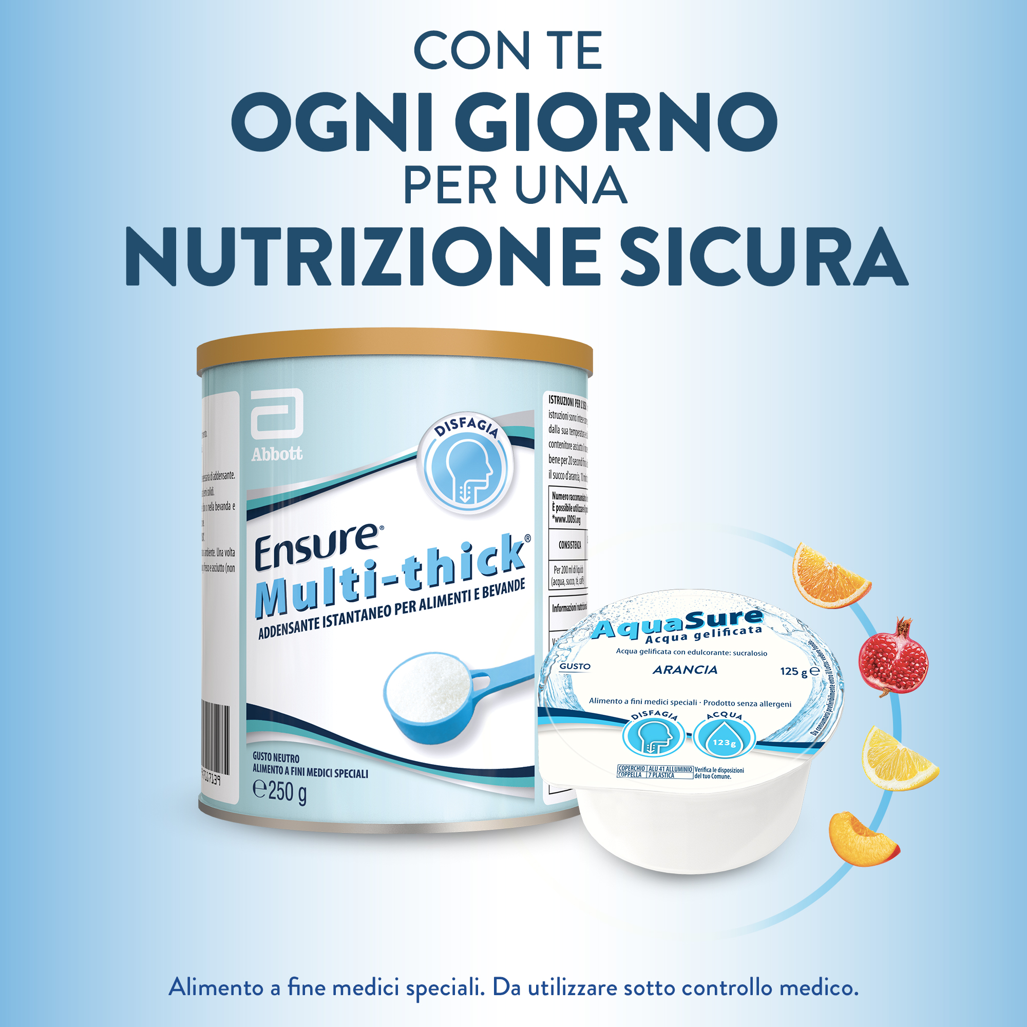 Ensure Multi-Thick - Addensante Alimentare Istantaneo Per Cibi E Bevande 250 g