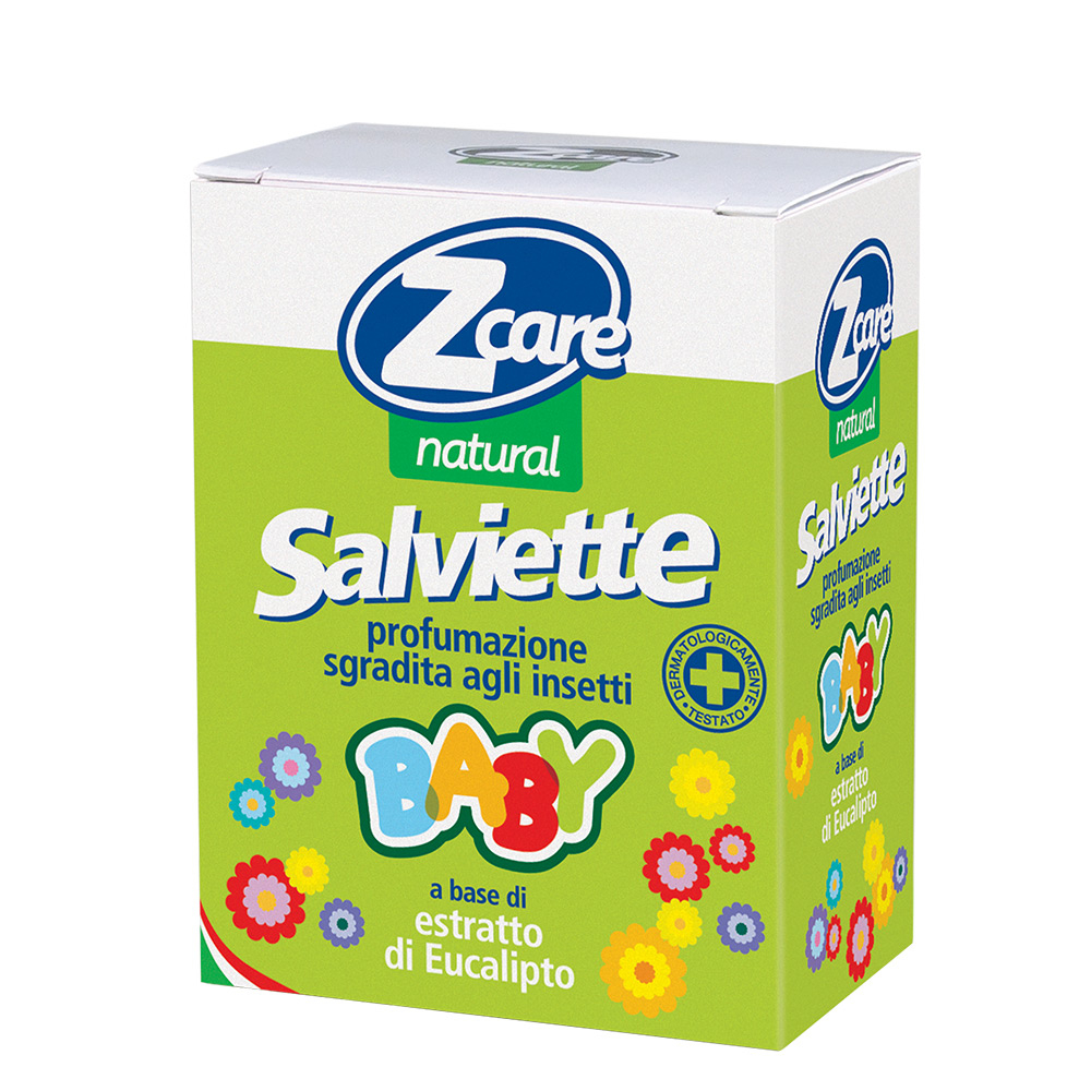 Zcare Natural Baby Salviettine Contro Insetti 10 Pezzi