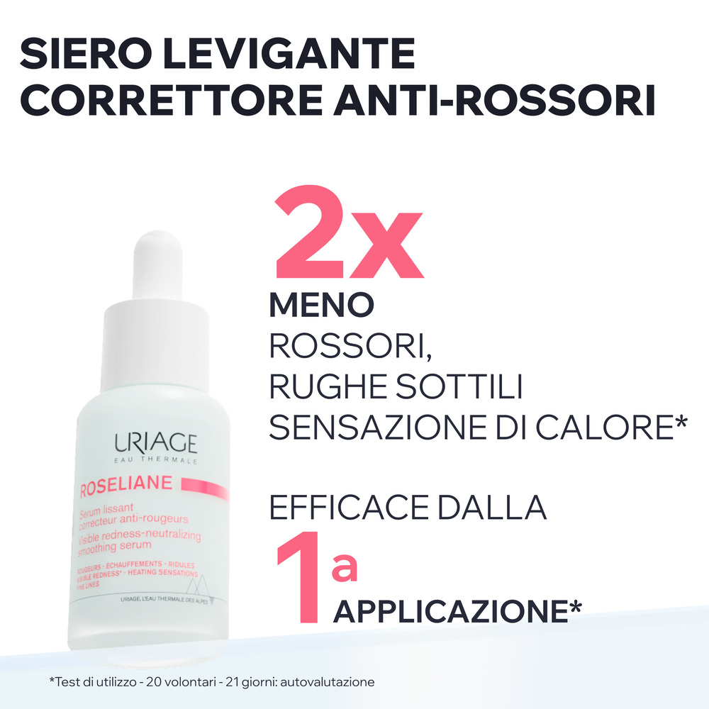 Uriage - Roséliane Siero Levigante Anti-Rossori Lenitivo Per Couperose E Rosacea 30 ml