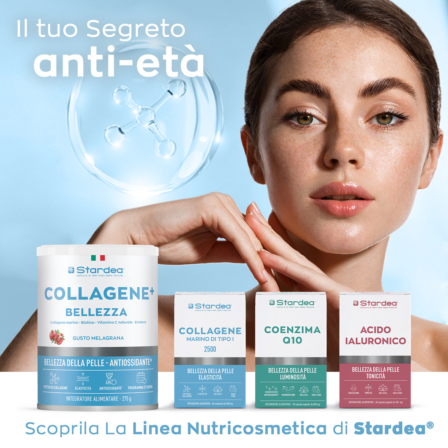 STARDEA COENZIMA Q10 - INTEGRATORE ALIMENTARE - 30 capsule vegetali - BELLEZZA DELLA PELLE
