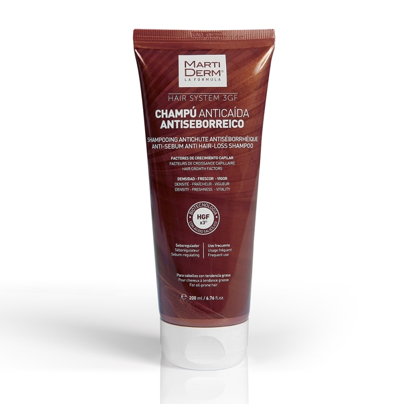 Martiderm - Hair System 3GF - Shampoo anticaduta antiseborroico - 200 ml 