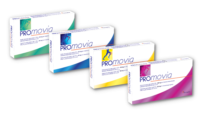 Promovia - Siringa preriempita a base di Acido Ialuronico sale sodico - 24 mg - 2 ml