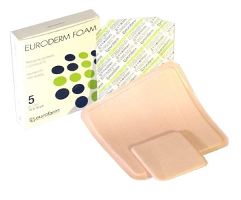 EURODERM FOAM SCH 10X10CM 5PZ