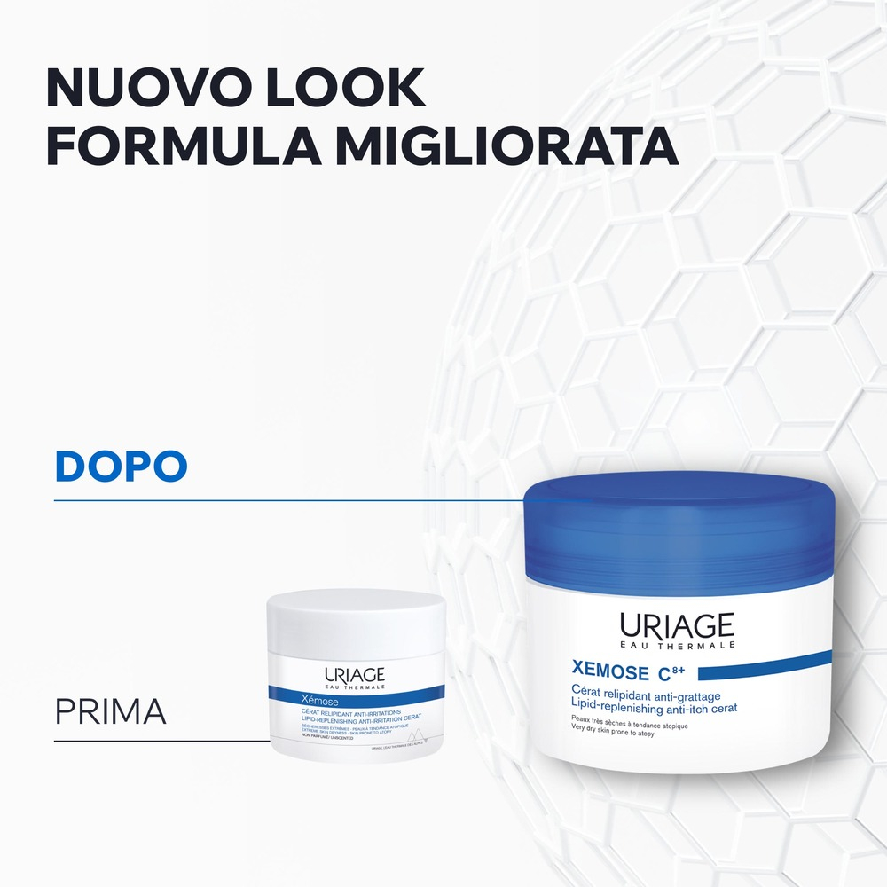 Uriage - Xémose C8+ Cerato Relipidante Antiprurito Per Pelle Secca, Atopica E Con Eczema Viso E Corpo 200 ml