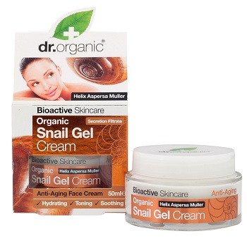 Dr. Organic Snail Gel Crema Viso Antiage Nutritiva alla Bava di Lumaca 50 ml