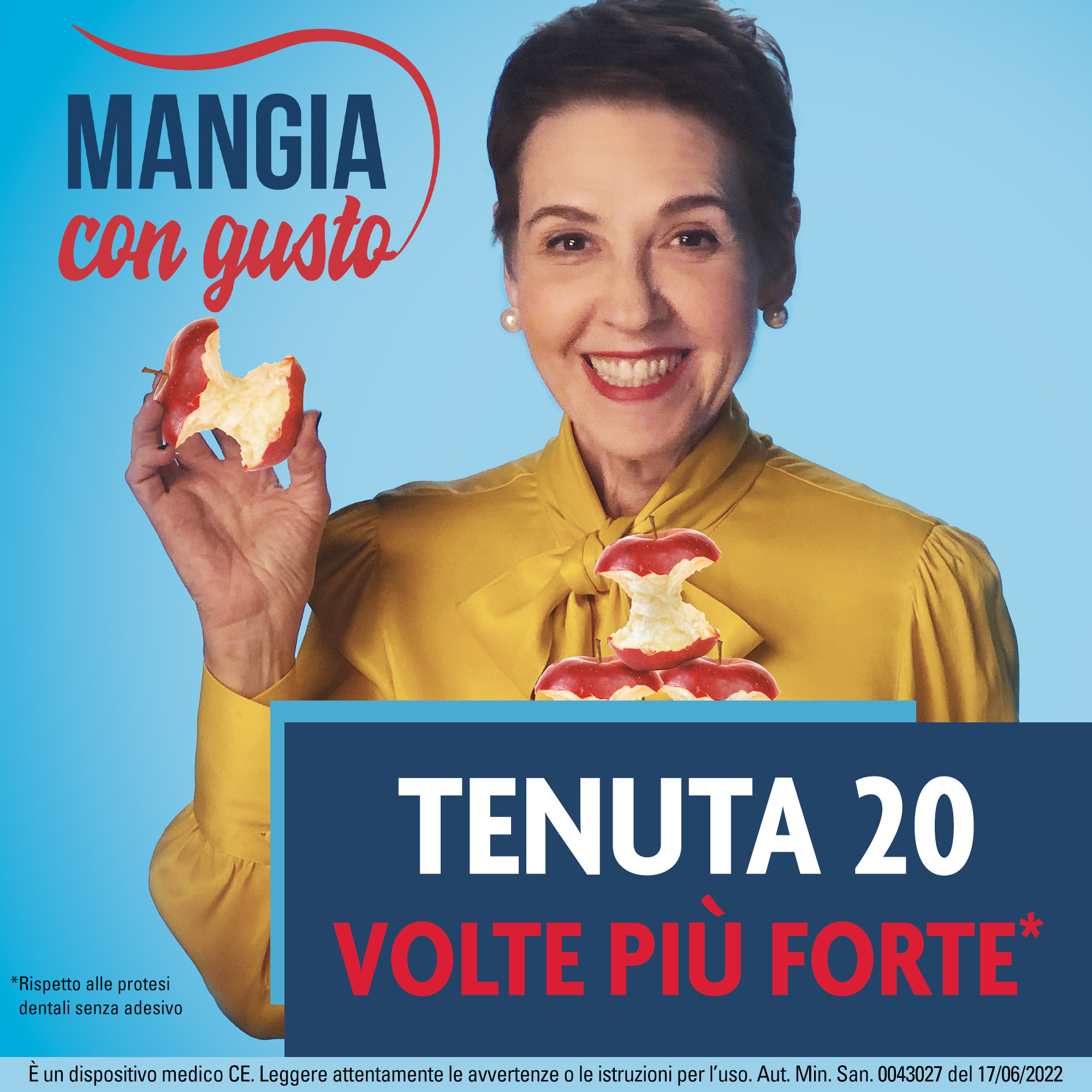 Algasiv - Adesivo per protesi dentaria inferiore - 15 cuscinetti