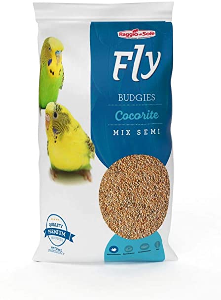 RAGGIO DI SOLE FLY MANGIME VOLATILI COCORITE BUDGIES MIX SEMI 1KG