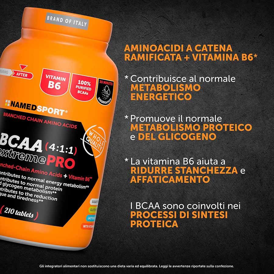 Named Sport - BCAA 4:1:1 ExtremePro 210 Compresse - Integratore Di Aminoacidi