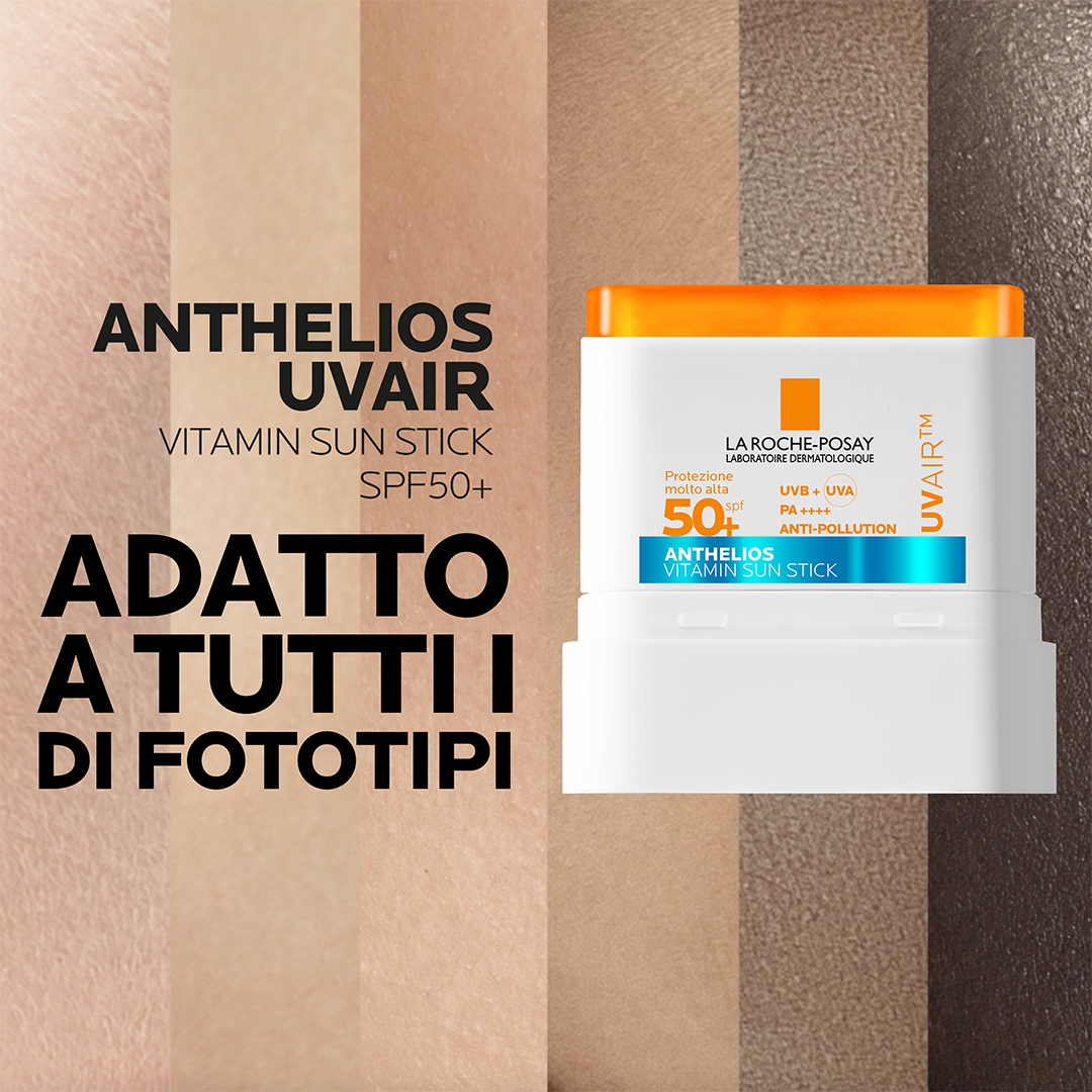 La Roche-Posay Anthelios Uvair Vitamin Sun Stick - Stick Solare SPF50+ Viso 9 g