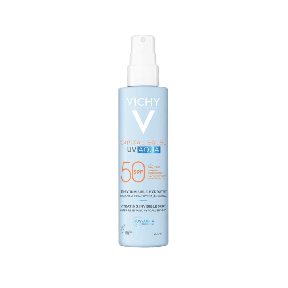 Vichy Capital Soleil UV Aqua SPF50 - Spray Idratante Invisibile Corpo 200 ml
