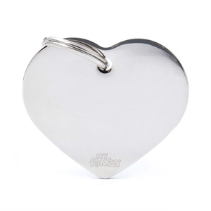 MY FAMILY MEDAGLIETTA CUORE (L) OTTONE CROMATO (REF. MFB26)