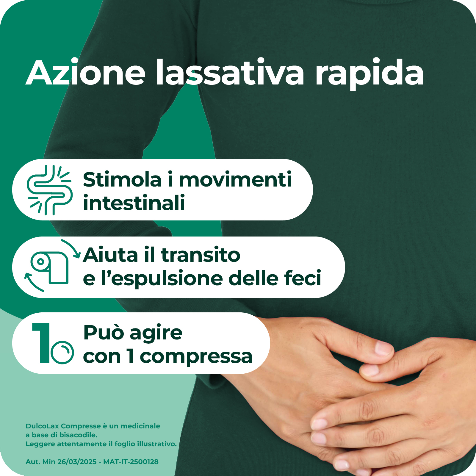 Dulcolax 5 mg - Lassativo Ad Azione Rapida Contro La Stitichezza Occasionale 40 Compresse Rivestite