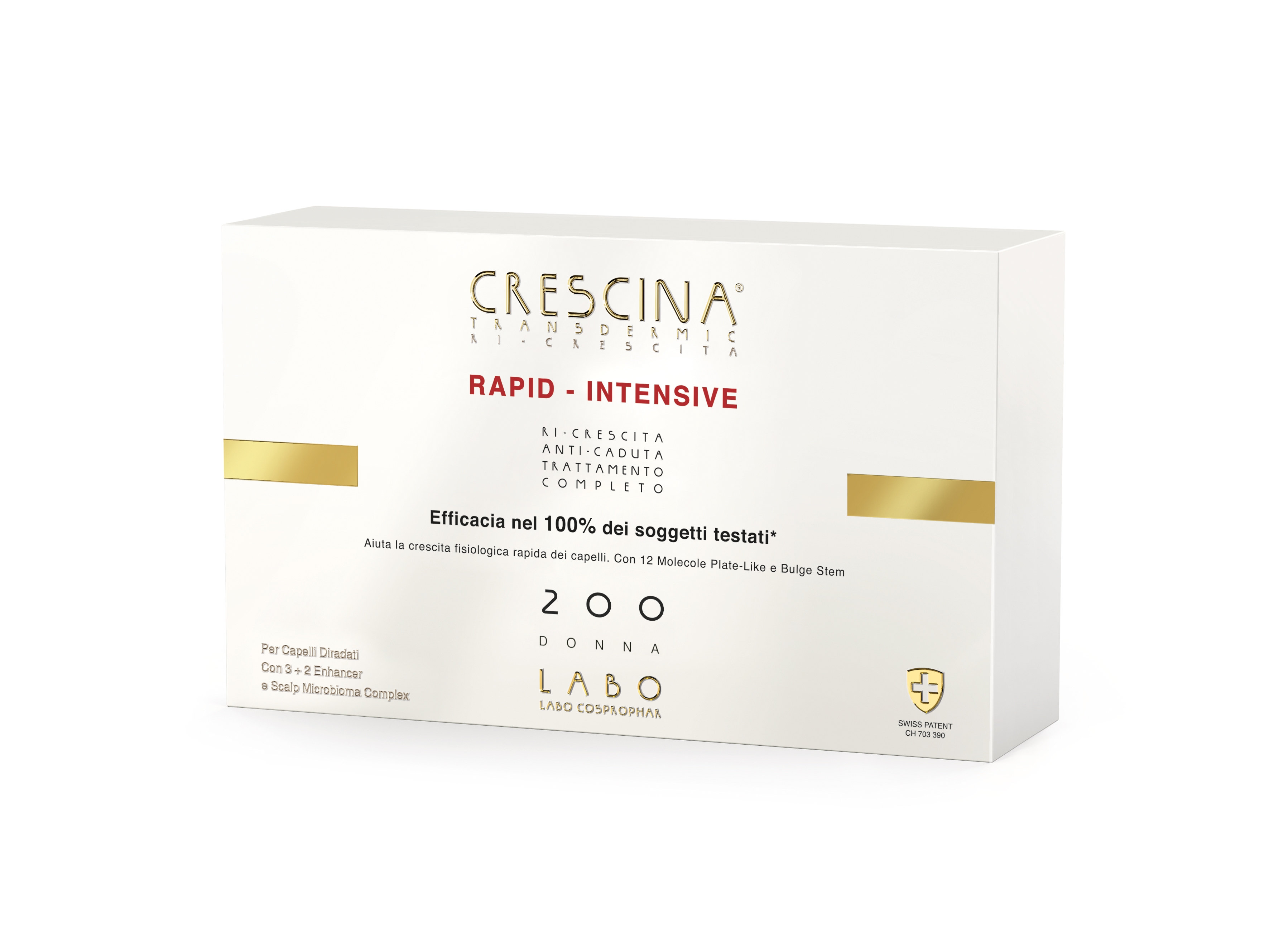 CRESCINA Transdermic Rapid-Intensive Ri-Crescita Trattamento Completo 200 Donna 10+10 Fiale