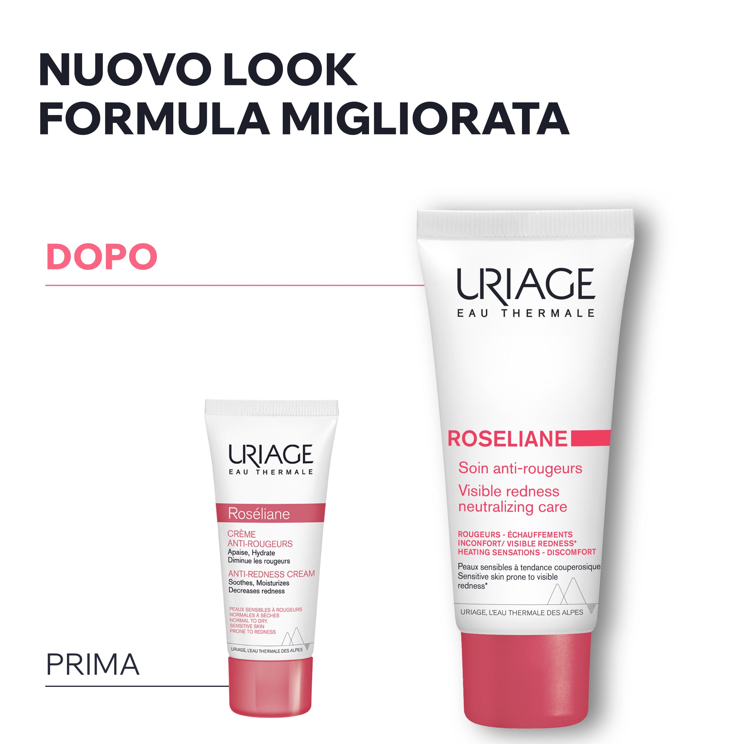 Uriage - Roséliane Crema Anti-Rossori Idratante E Lenitiva Viso Per Pelle Sensibile 40 ml