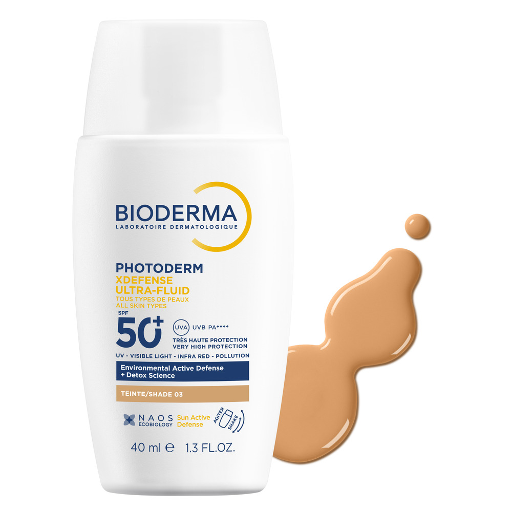 Bioderma Photoderm - Xdefense Ultra Fluid SPF50+ Crema Solare Viso Colorata 40 ml - Tonalità 03