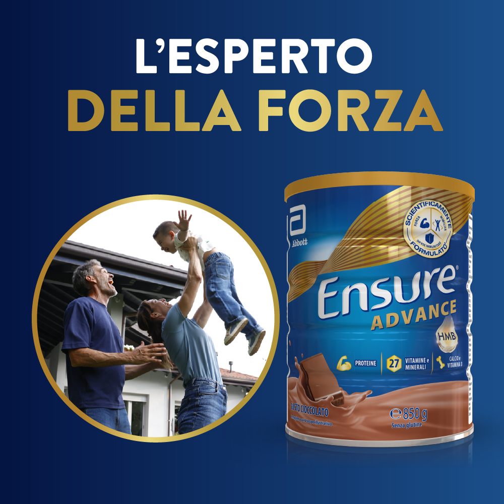 Ensure Advance Ciocclato 850 g Polvere - Integratore Di Vitamine E Minerali
