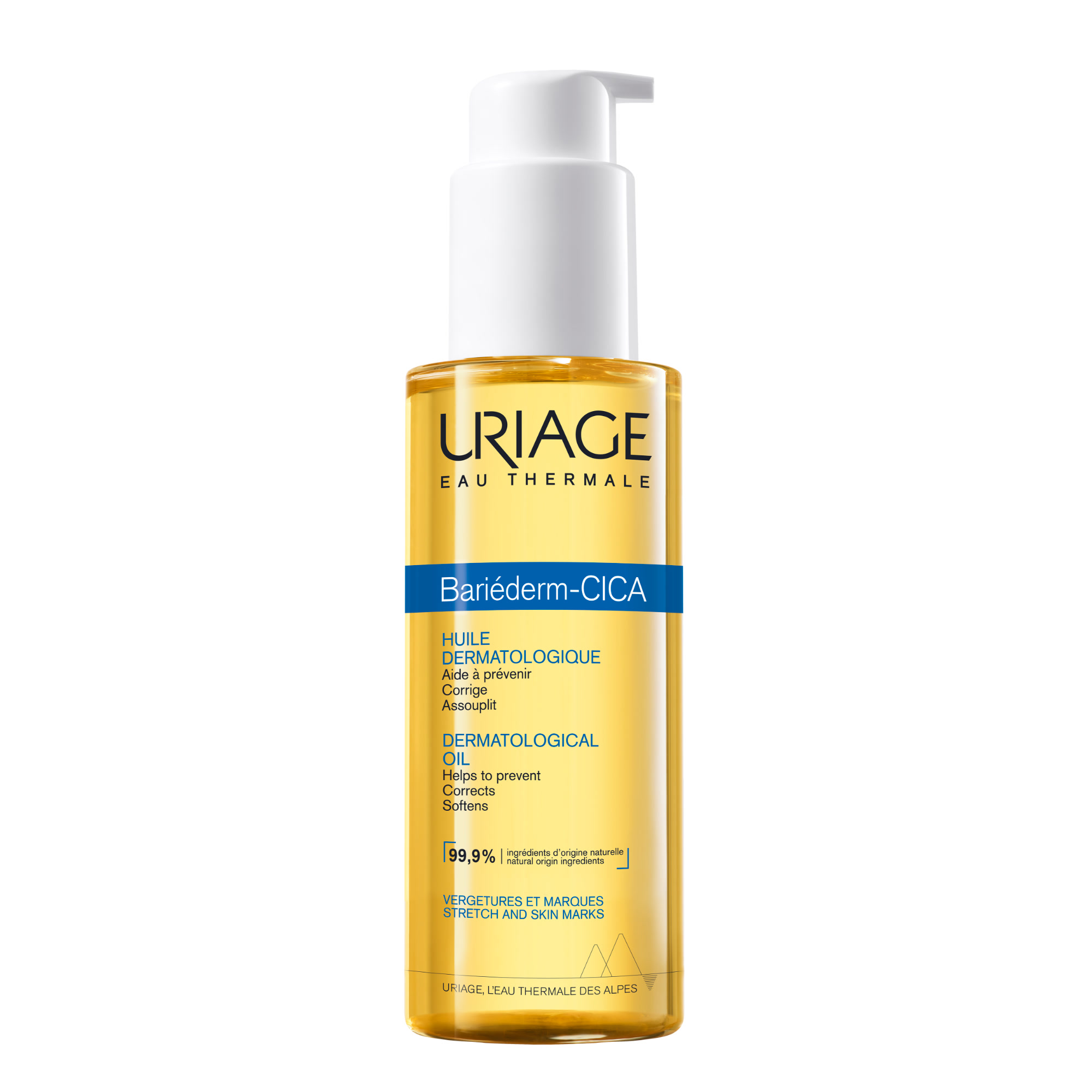 Uriage Bariéderm-Cica - Olio Dermatologico Elasticizzante Riparatore Per Smagliature E Segni Recenti 100 ml