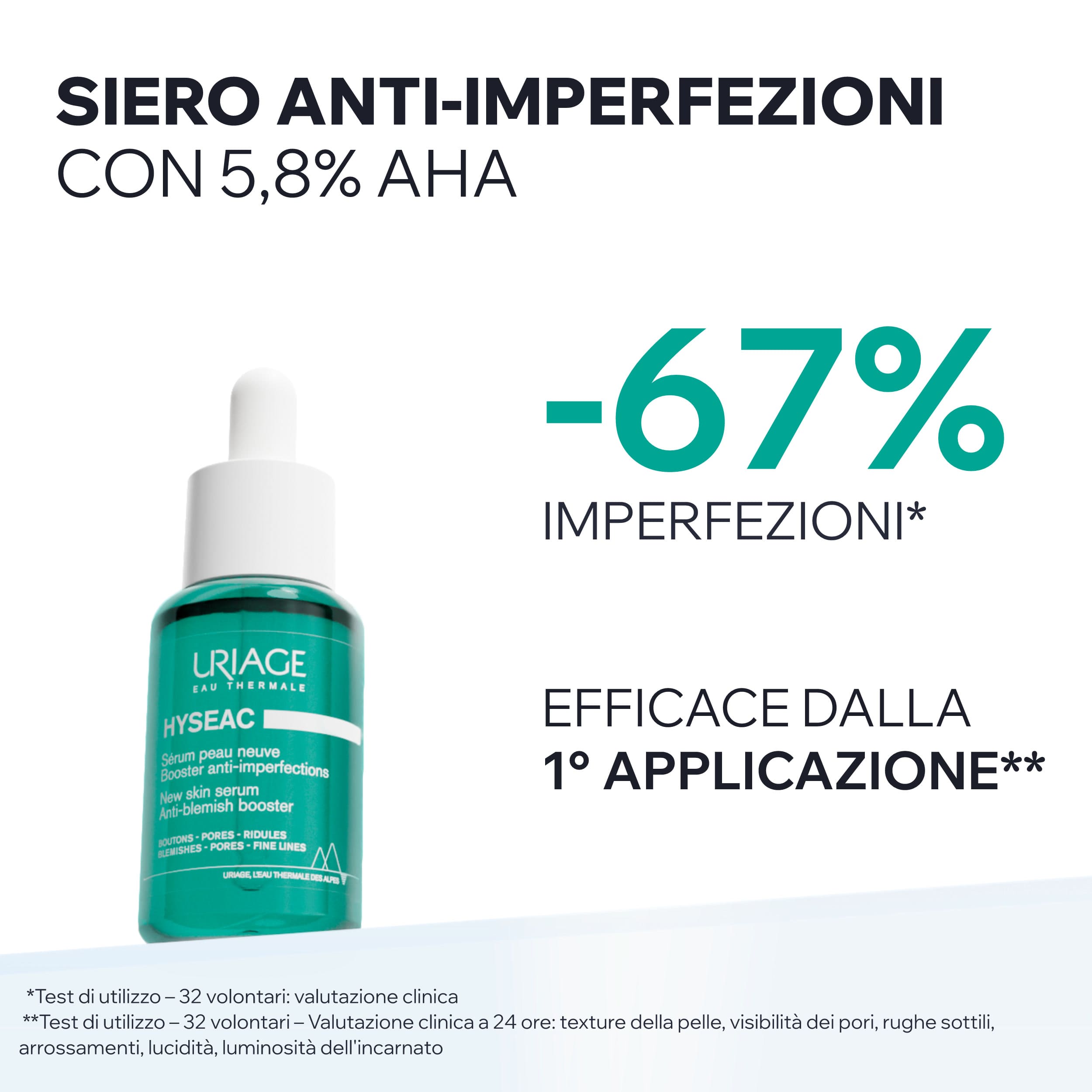 Uriage Hyséac - Siero Anti-Imperfezioni Pelle Nuova Viso 30 ml
