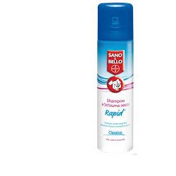 Bayer Sano e Bello Shampoo Schiuma Secca Rapid Classic Cani 300 Ml