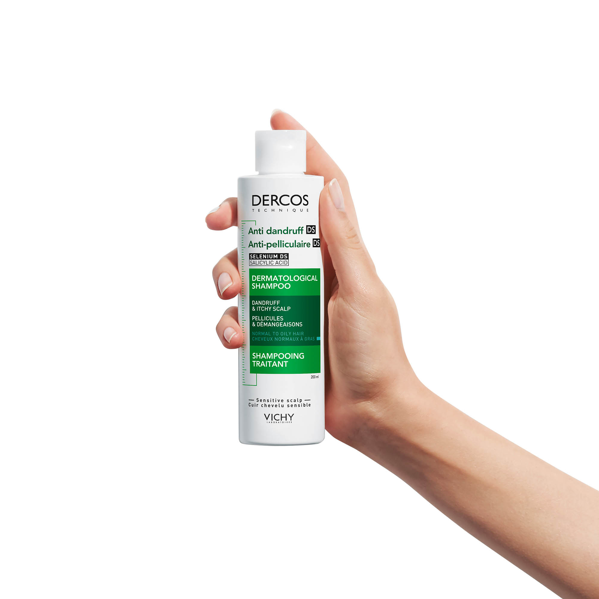 Vichy Dercos Shampoo trattante Anti-forfora DS per capelli da normali a grassi 200 ml