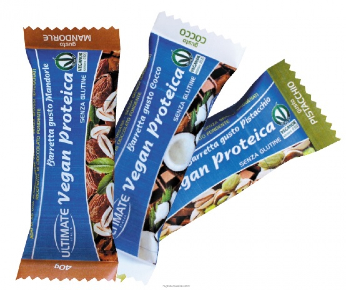 Ultimate Italia Barretta Vegan Proteica Cacao-Cocco 40 g - per intolleranti al lattosio